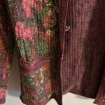 French Vintage Quilted Reversible Jacket 100% cotton Red Size M Photo 1