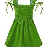 Dolls Kill Green Velvet Dress Photo 0