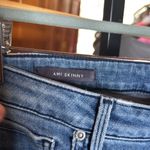 NYDJ  Ami Skinny Jeans Heyburn Blue Aztec Embroidery on Pockets Size 4 Photo 8