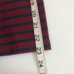 Anthropologie KINLY Directional Stripe Mini Dress M Drop Waist Flounce Hem Long Sleeve Shift Photo 7