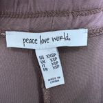 Peace Love‎ World Lounge Pants Bell Bottoms Drawstring Casual Comfy XXSP Brown Photo 4