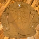D & co. Women’s utility light jacket dark khaki‎ size small button down Tan Photo 0