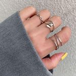 Sterling Silver unisex TRIPLE LAYERED ring Photo 2