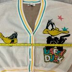 Looney Tunes  Cardigan Sweater Large Cartoon Academia Cozy Pop-Culture Kidcore Photo 3
