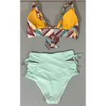 Soludos Soluna Swim Chevron Print Bikini Top and Bathing Suit Bottoms Coords Matching Set Size S 🪷 Photo 2