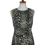 Phoebe Couture  6 Gray Black Animal Print Dress Sleeveless Bodycon Photo 1