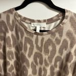 Planet Gold  Animal print soft small long sleeve top. Photo 1