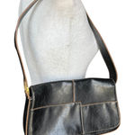 American Vintage Vintage Y2K Faux Leather Black Patchwork Shoulder Bag Photo 0