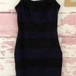 Banana Republic Women’s Navy Blue Black Striped Denim look Dress in a size 0 Photo 0