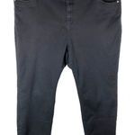 Catherines ‎ Plus Size 26W Jeans Black Straight Leg Pants Pockets Stretch 1297 Photo 0