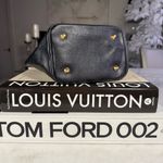 Pierre Balmain Black Small Textured Pebbled Leather Bow Tote Bag Photo 6