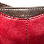 TIGNANELLO Leather Deep Red/ Burgundy Handbag Tote with Two Straps Red Photo 3