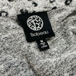 Bobeau GREY LEOPARD ONE-BUTTON FLEECE WRAP CARDIGAN Photo 7