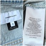 Current Elliot Rolled Short Sleeve Denim Trucker Jacket Oversized Size 0 USA Blue Photo 10