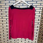 Ralph Lauren Lauren  Red‎ Velvet Trimmed Top Size XL Photo 1