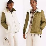 Madewell NEW Reversible Sherpa Puffer Jacket in Colorblock, M Photo 1