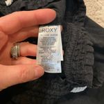 Roxy  Pants Size Small Black Linen Blend Drawstring Waist Womens Photo 3