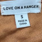 love on a hanger Lace Floral Embroidered Sheer Blouse Brown Size Small Photo 3