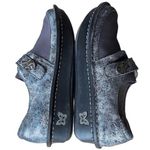 Alegria  DEN 735 Mary Jane Comfort Shoes Womens Size 37 Metallic Silver Leather Photo 5