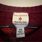 Limited edition design appleseeds Floral Knit button down cardigan Burgundy Red Size undefined Photo 2