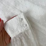 NWT Lulu’s Much Love White Swiss Dot Long Sleeve Tie Photo 9