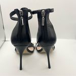 AQUA  pearl ankle strap black high heel stiletto women’s Size 8.5M- Bloomingdales Photo 5