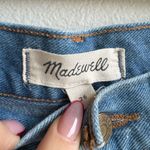 Madewell  The Perfect Jean Shorts High Rise Step Hem  Blue Solid Wash Size 26 Photo 5