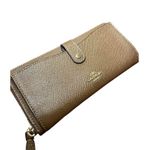 Coach  Multifunction Wallet Large Brown Leather C Print Monogram Removable Insert Photo 3