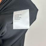 Tadashi Shoji  Perkins Asymmetric Draped Gown in Black/ Ivory Size Medium Photo 8