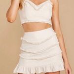 Blue Blush Cream Ruffle Skirt Photo 0