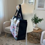 Disney Mickey Minnie Mouse Comic Strip Zipper Tote Travel Overnight Large Bag Photo 1