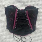 Generation Outcast Clothing Outcast garnet pink and black corset and mini skirt set Photo 2