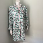Lands' End  100% Cotton Peeking Cows Flannel Sleep Shirt Nightgown Size M(10-12) Photo 1