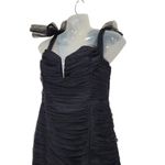 Alice McCALL  Goodvibes Tulle Tie Off Shoulder Fitted Mini Dress Black Size US 8 Photo 3