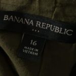 Banana Republic :Olive Green Smocked Overall Style Dress- Back zipper- pockets-16 Photo 1