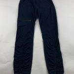 XCVI  Wearables Navy Blue Knit Waist Slim Leg Pant S Photo 0
