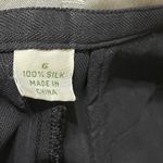 Tommy Bahama New Women's Shorts Silk Black Size 6 Pleated 6" Inseam Photo 3