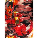 Birch Hill Women's Floral Silk Blend Blazer Size L Pockets Old Money Art to Wear Red Size L Photo 2