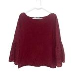 White House | Black Market  3/4-Sleeve Lace Bell Sleeve Sweater Photo 2