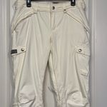Burton Women's  White Snowboard Skiing Gear Dryride Cargo FLY Pants Size Med EUC Photo 1
