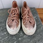 Superga  2287 Bubble Platform Low Top Lace Up Sneakers Metallic Rose Gold 7.5 38 Photo 2