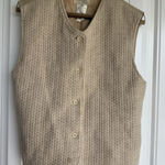 Vintage Women's Tan Wool Blend Vest Photo 0