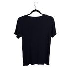 Anthropologie  T-Shirt Womens Small Navy Blue Ribbed Short Sleeve Cloth & Stone Photo 1
