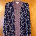 Oscar de la Renta  Pink Label Floral Zip Housecoat Lounger Nightgown Muumuu L/XL Photo 2