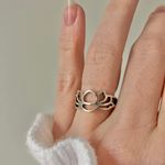 Vintage Lotus Flower Silver Ring Minimal Cut Out Floral Minimal Classic Feminine Jewelry Photo 2
