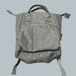 Grey Tote Bag Backpack pockets mini small storage work travel school party Gray Photo 0