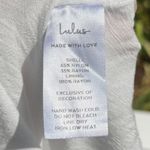 Lulus  One to Remember White Tie-Strap Tiered Babydoll Dress Women's Medium Photo 6