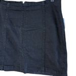 Free People Women’s Sz 8 Modern Femme Denim Stretch Skirt New NWT Black Photo 3