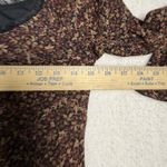 City Triangles Vintage  Bell Sleeve Midi Dress M Brown Mesh Ditzy Floral Phoebe Photo 6