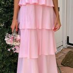 Show Me Your Mumu  Meet Cute Dress In Light Pink Taffeta Photo 4